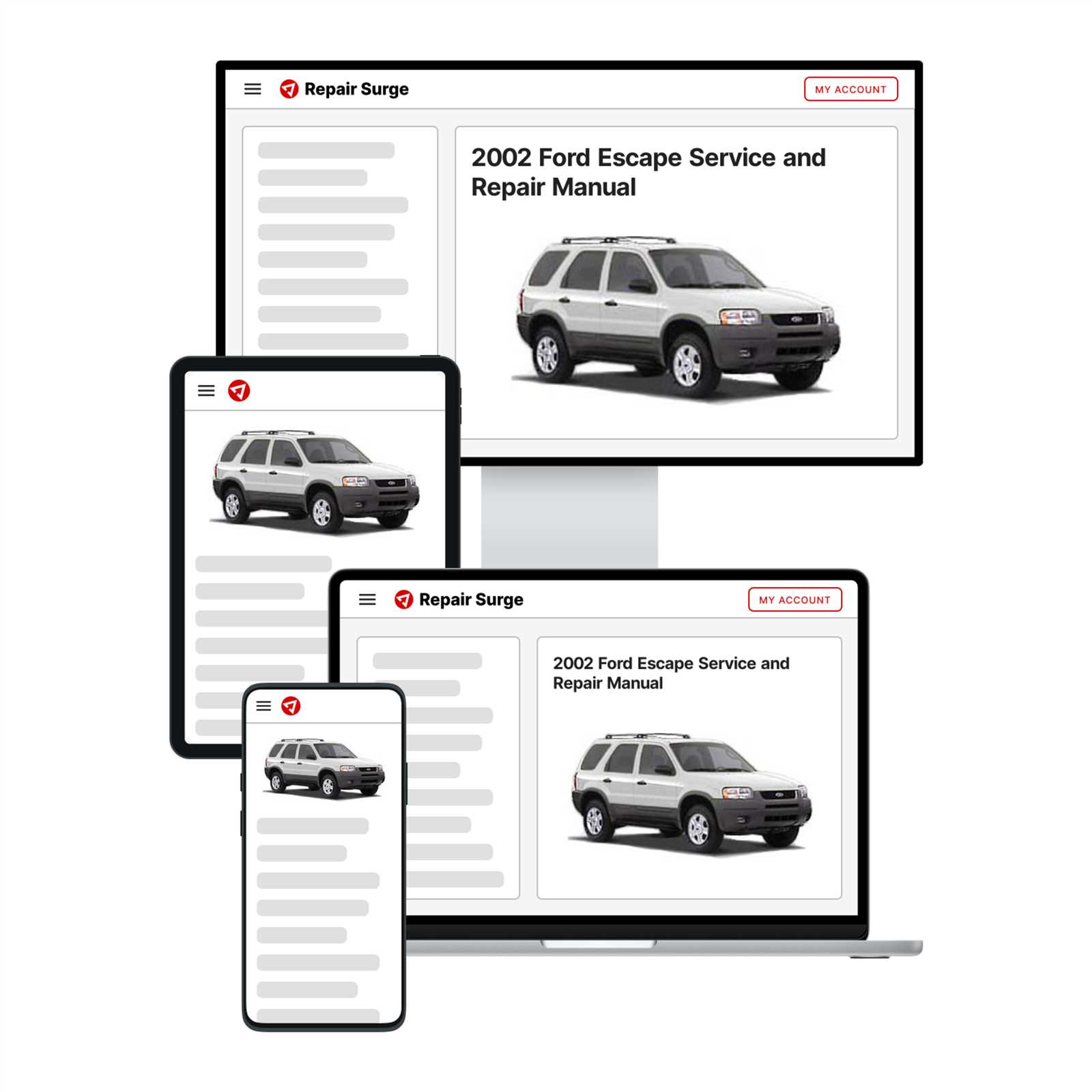 ford escape 2002 repair manual