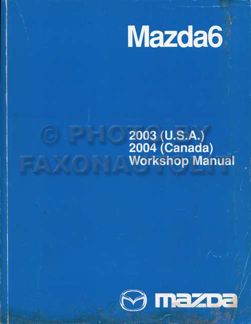 2005 mazda 6 repair manual