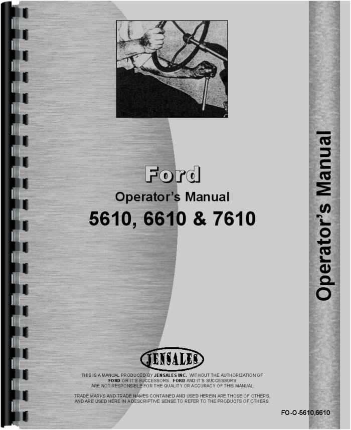 ford 6610 tractor repair manual