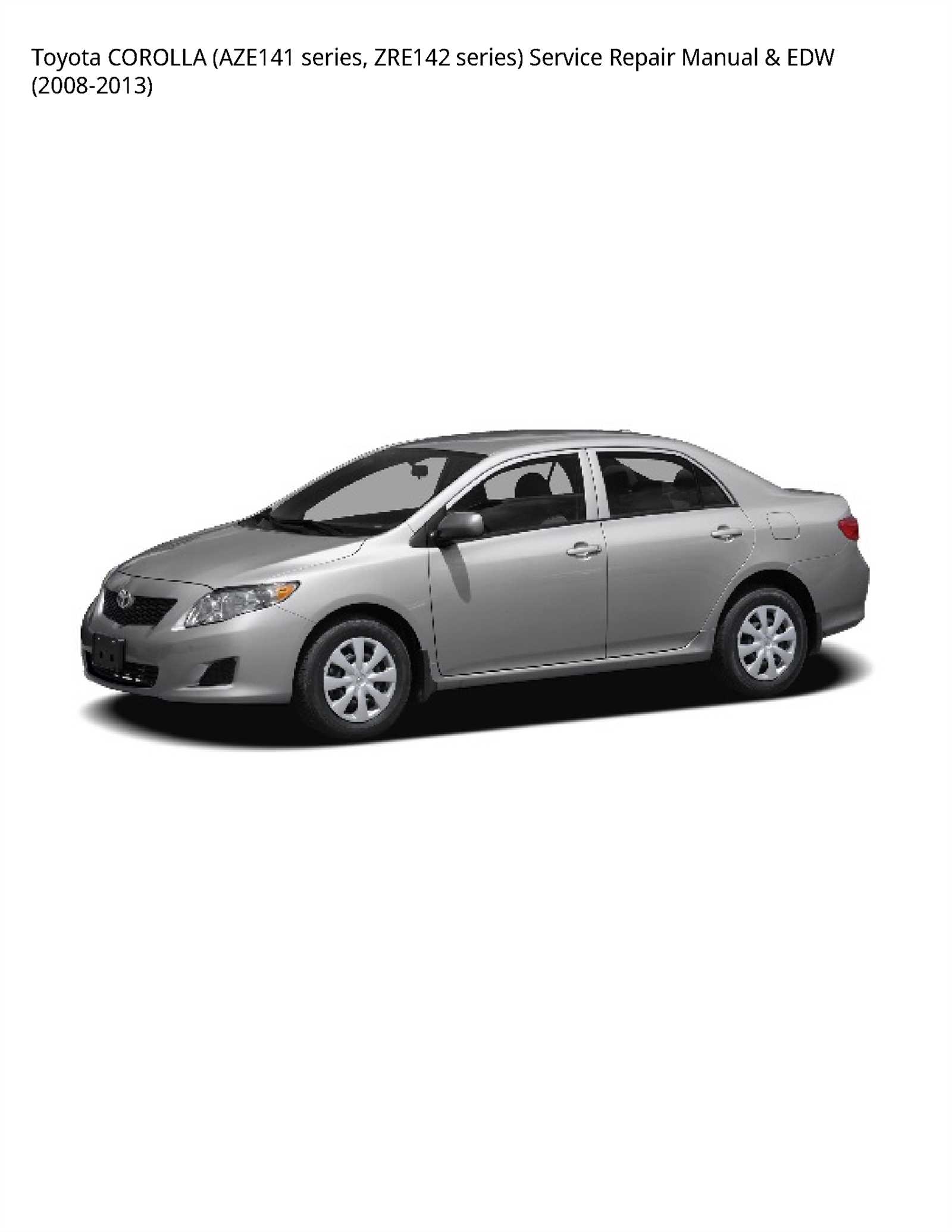 toyota corolla 2008 repair manual