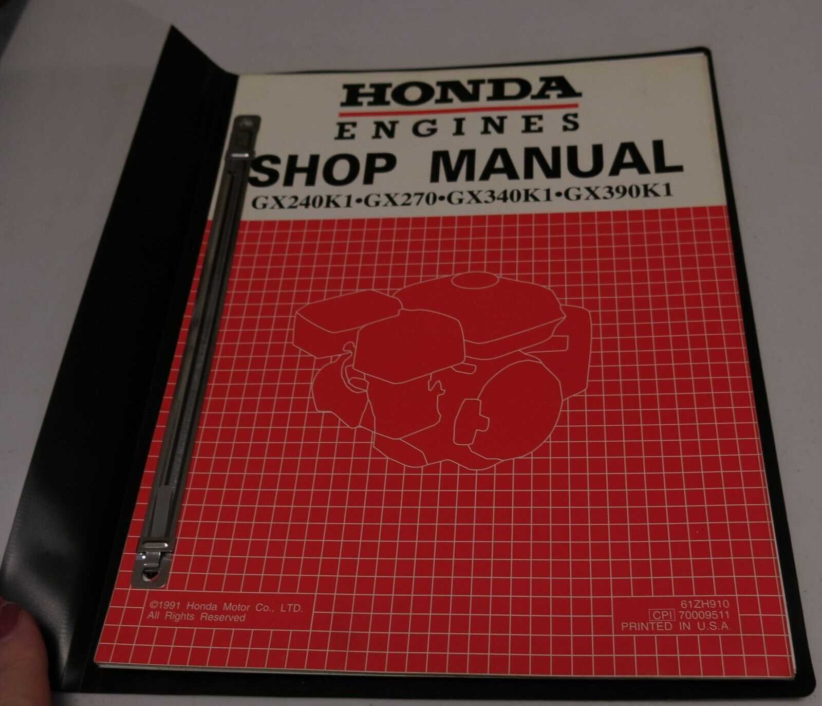 honda gx270 repair manual