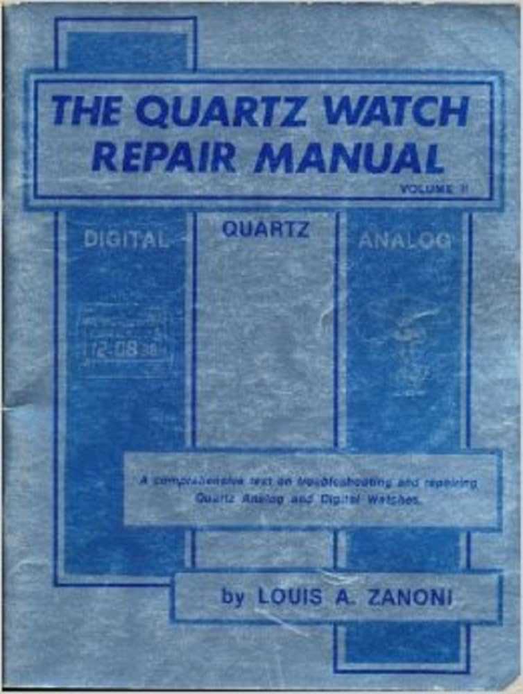 quartz watch repair manual