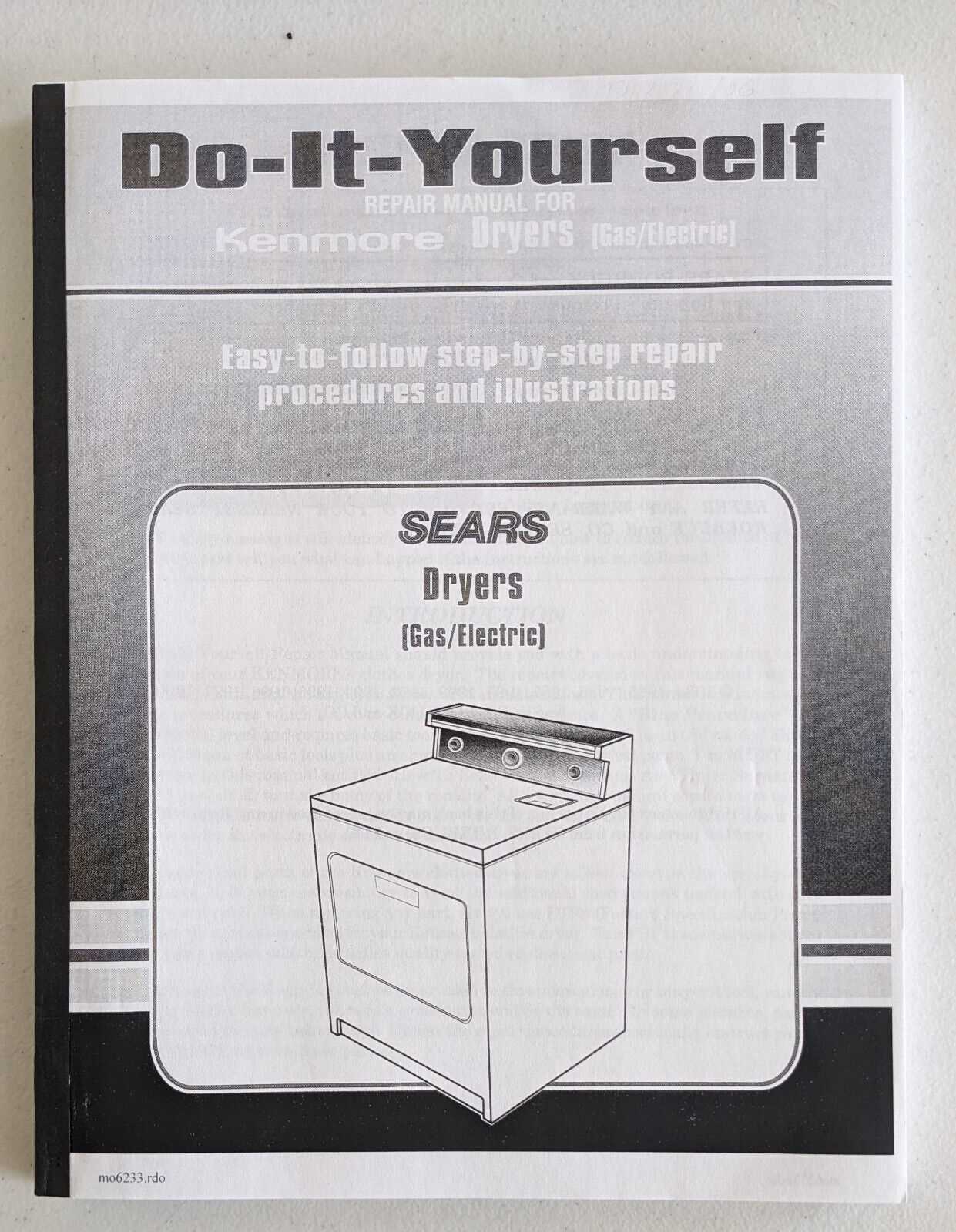 kenmore clothes washer repair manual