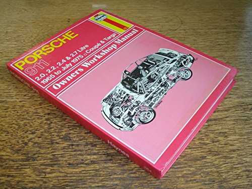 porsche 911 automotive repair manual