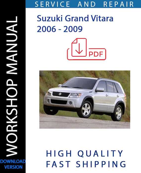 2007 suzuki grand vitara repair manual