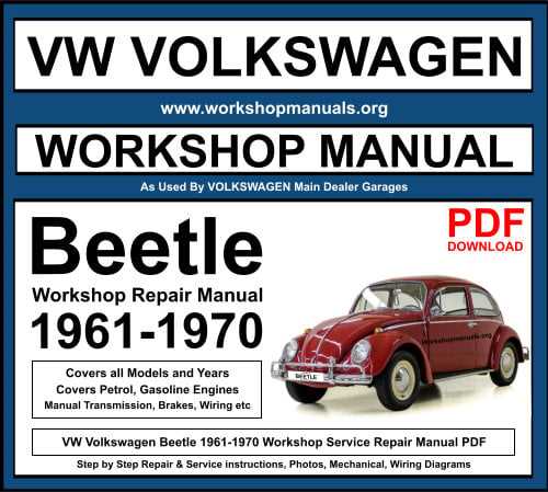 1970 vw beetle repair manual