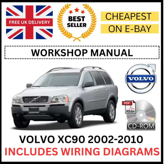 volvo xc90 2002 2008 factory service repair manual