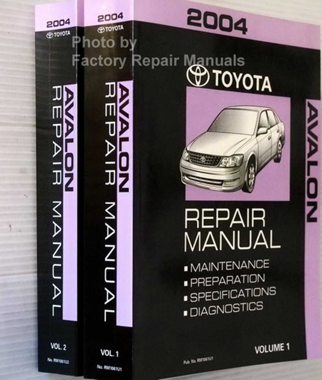 2004 toyota avalon repair manual