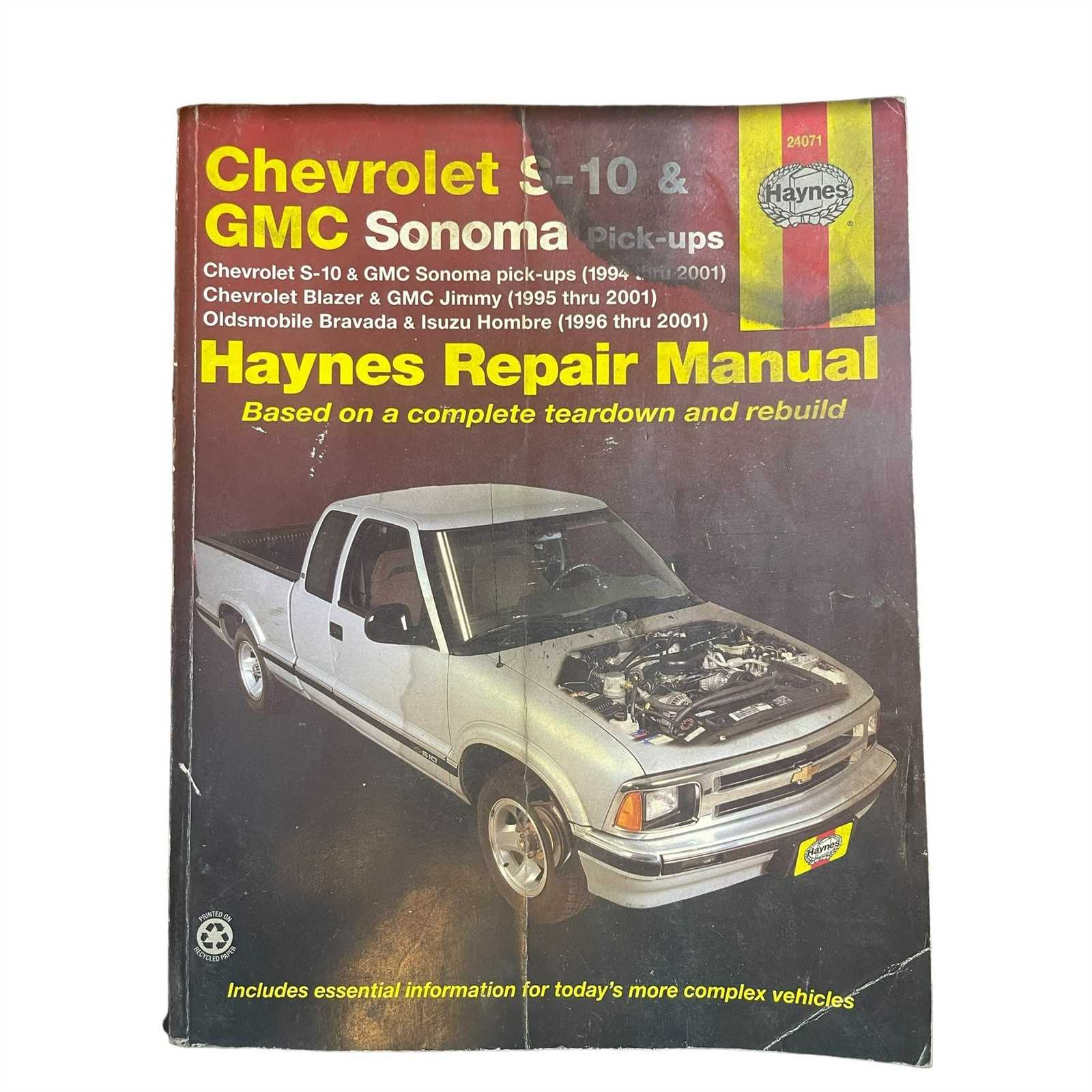 chilton chevy s10 repair manual