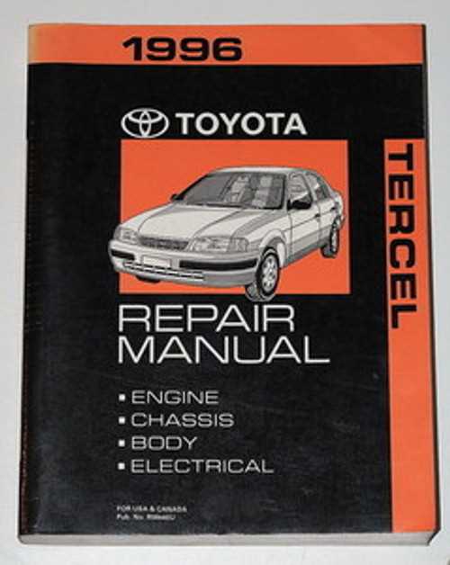 96 toyota tercel repair manual