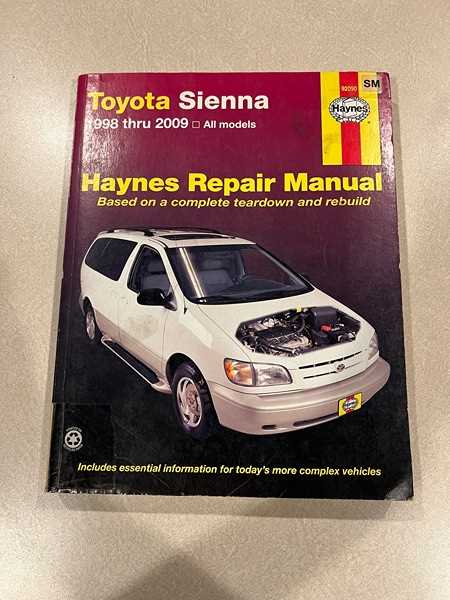 1998 toyota sienna repair manual