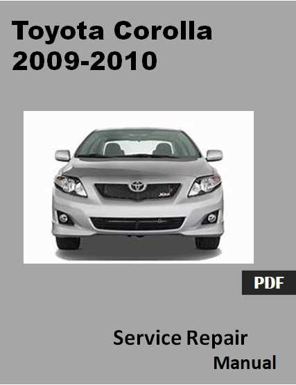 toyota corolla service and repair manual