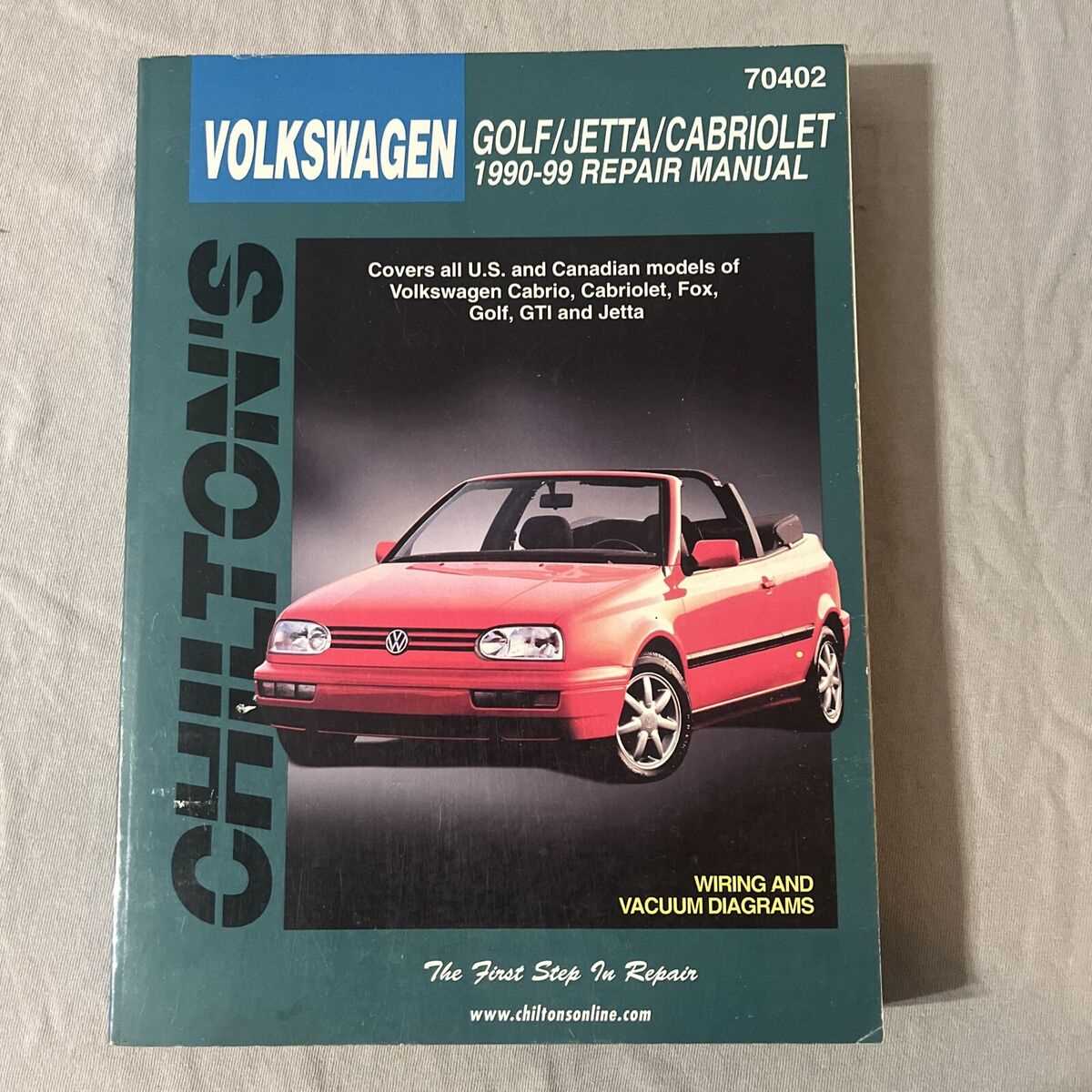 vw cabriolet repair manual