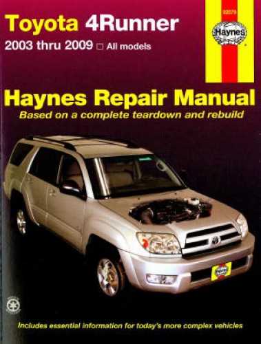 2003 4runner repair manual