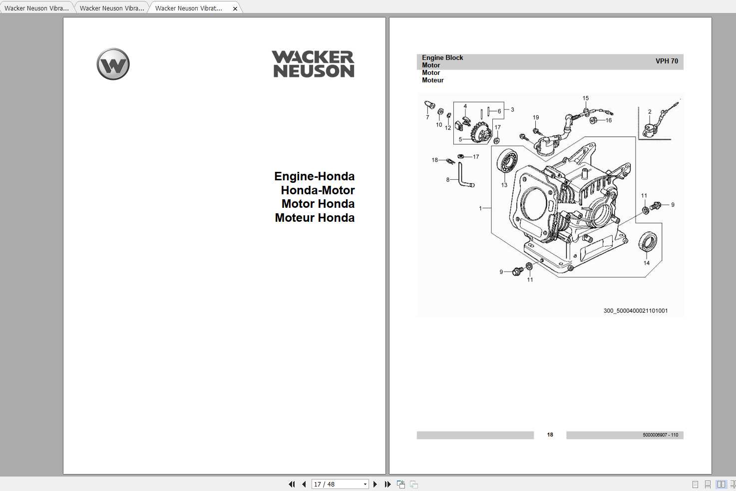 wacker reversible plate compactor repair manual