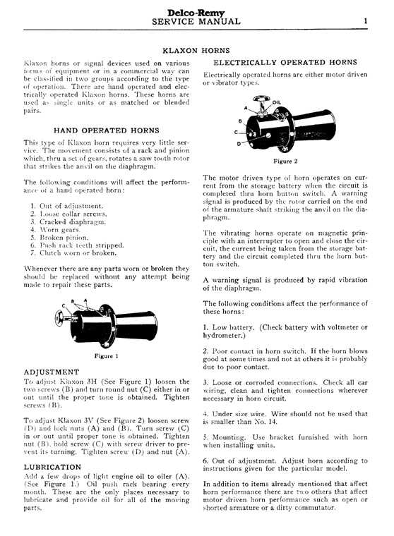 klaxon horn repair manual