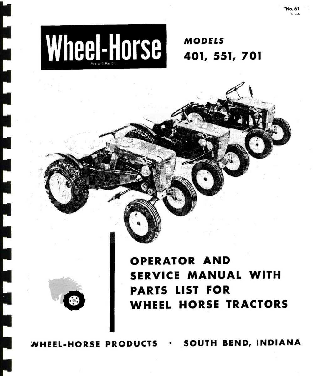 wheel horse repair manual