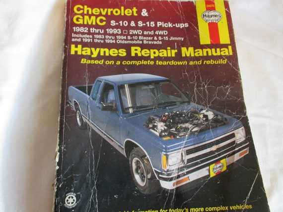 chilton chevy s10 repair manual