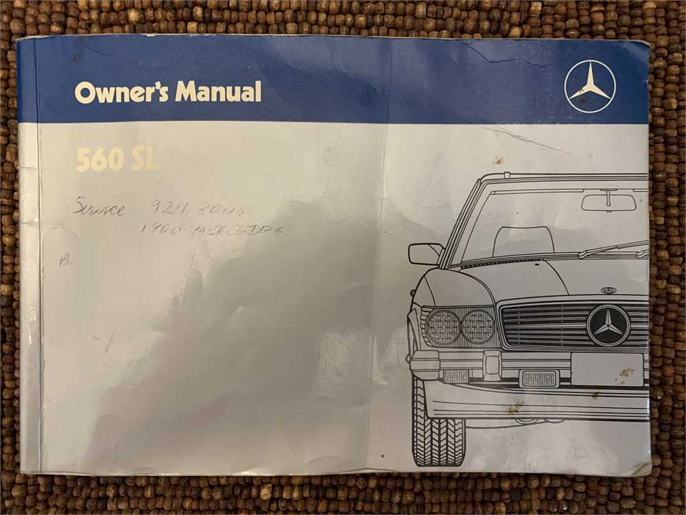 mercedes 560sl repair manual