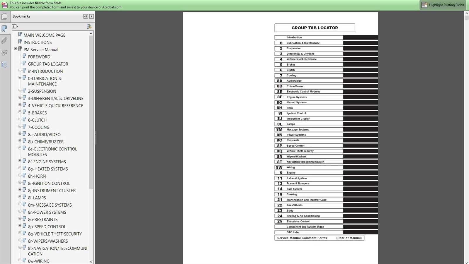 dodge caliber repair manual