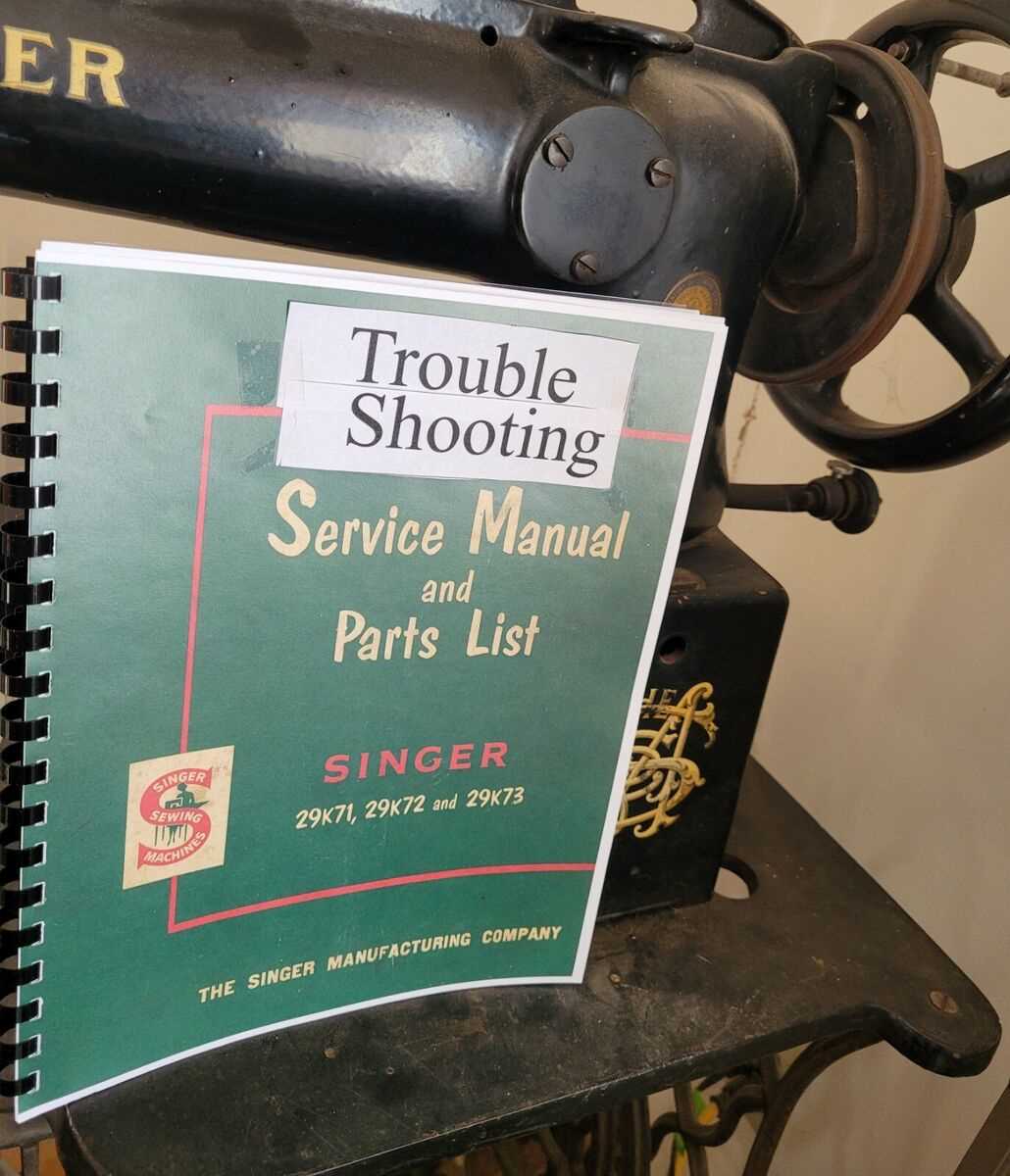 singer treadle sewing machine repair manual