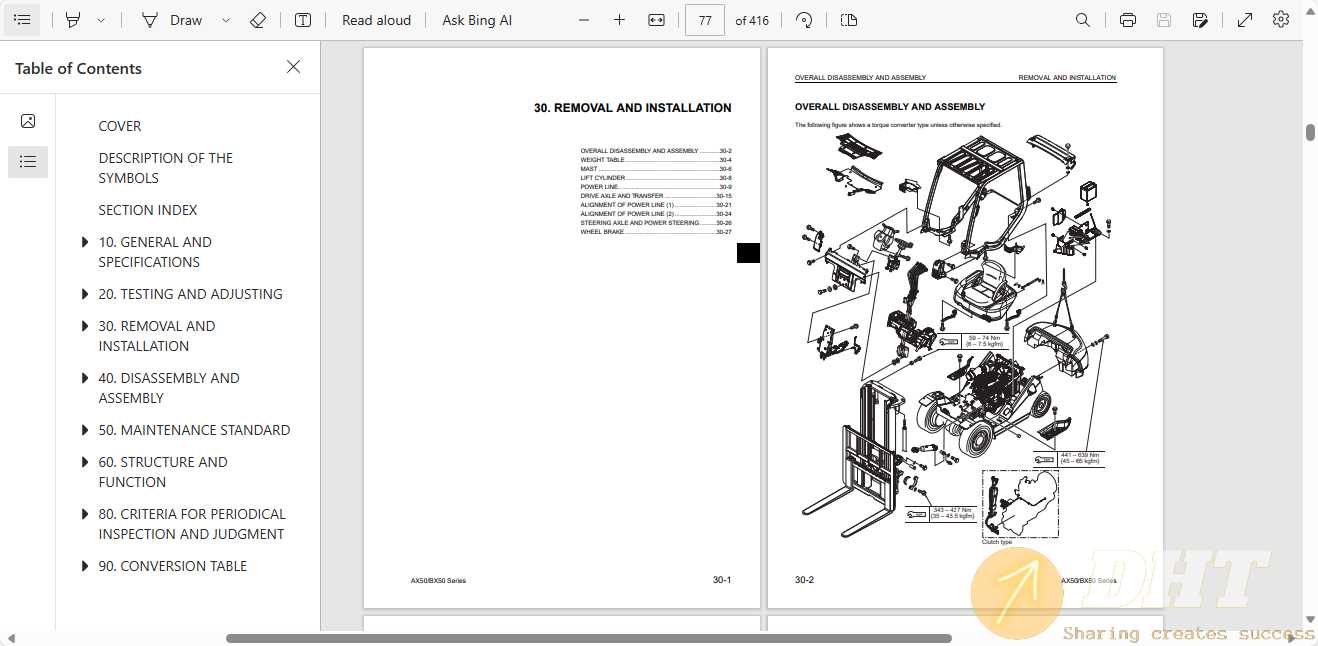 komatsu forklift repair manual