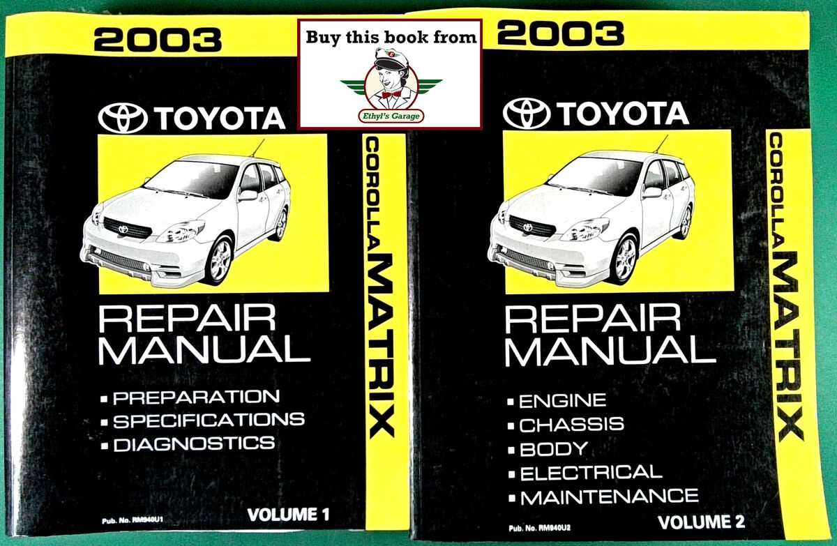 2006 toyota matrix repair manual