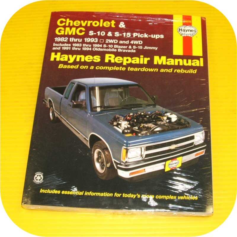 1993 chevy s10 repair manual