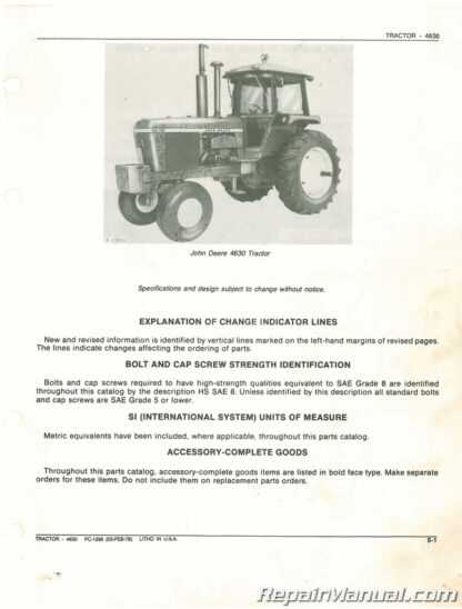 john deere 4630 repair manual