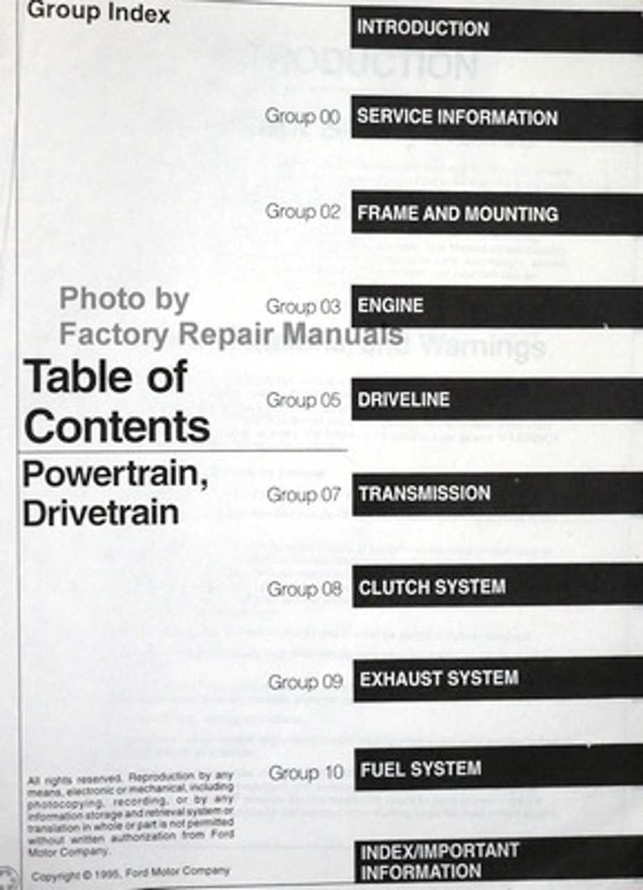 96 ford f150 repair manual