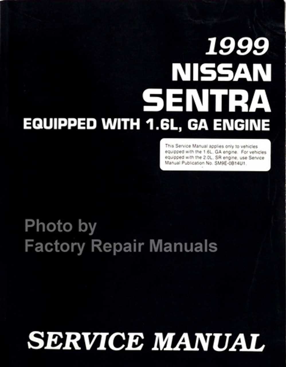 1999 nissan sentra repair manual