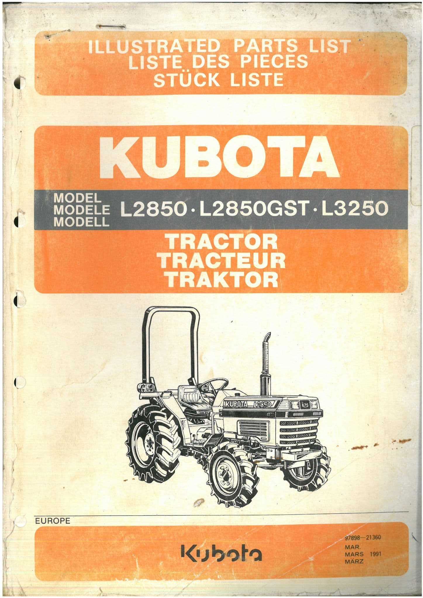 kubota l2850 repair manual