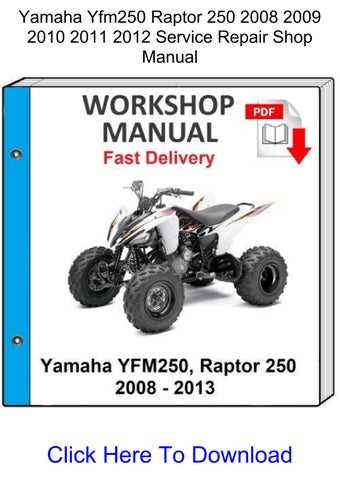 yamaha raptor repair manual