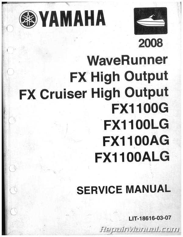 yamaha waverunner repair manual