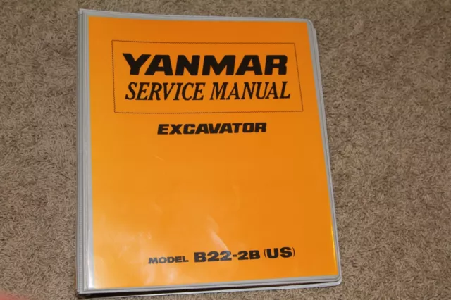 yanmar excavator repair manual