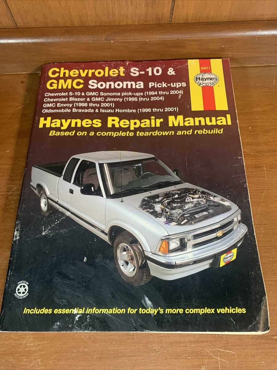 chilton chevy s10 repair manual