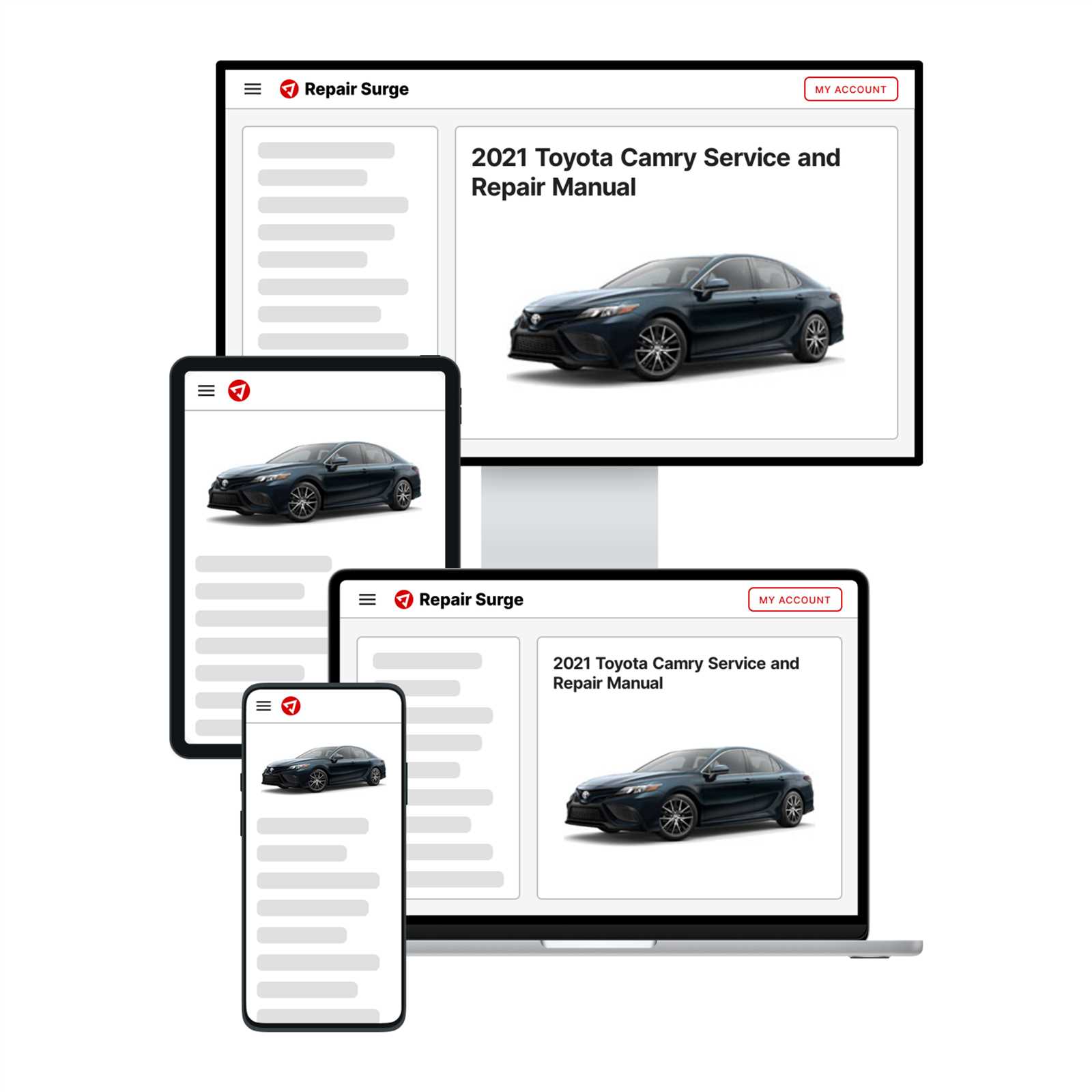 toyota camry factory repair manuals