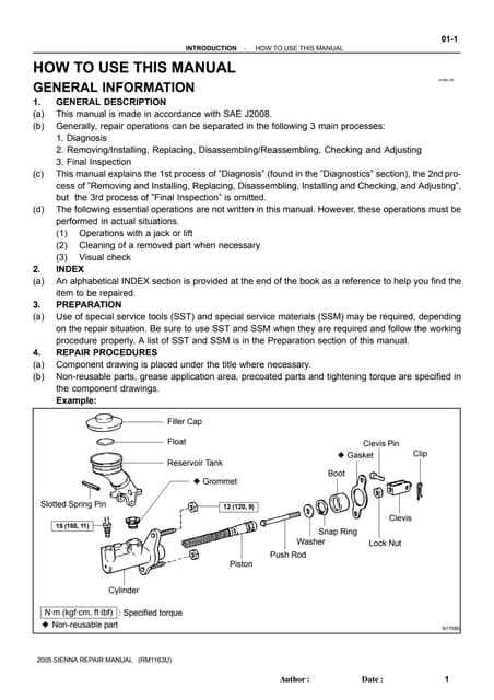 1998 toyota sienna repair manual