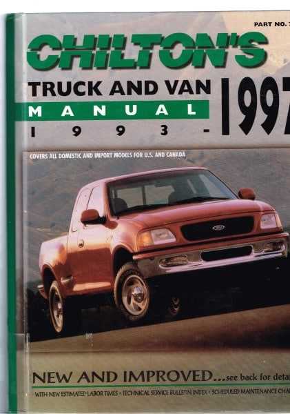 chilton truck and van repair manual