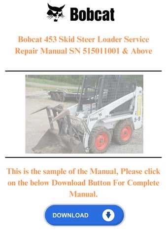 bobcat 853 repair manual