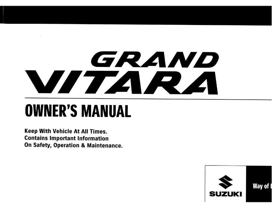 suzuki vitara repair manual