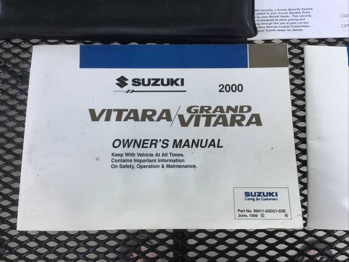 1999 suzuki grand vitara repair manual