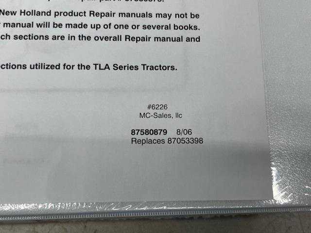 new holland tl100a repair manual