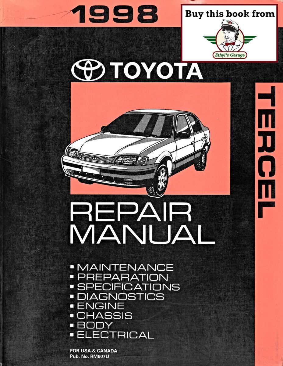 95 toyota tercel repair manual