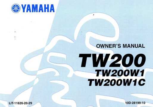 yamaha tw200 repair manual