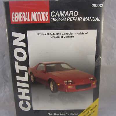 chevy camaro repair manual