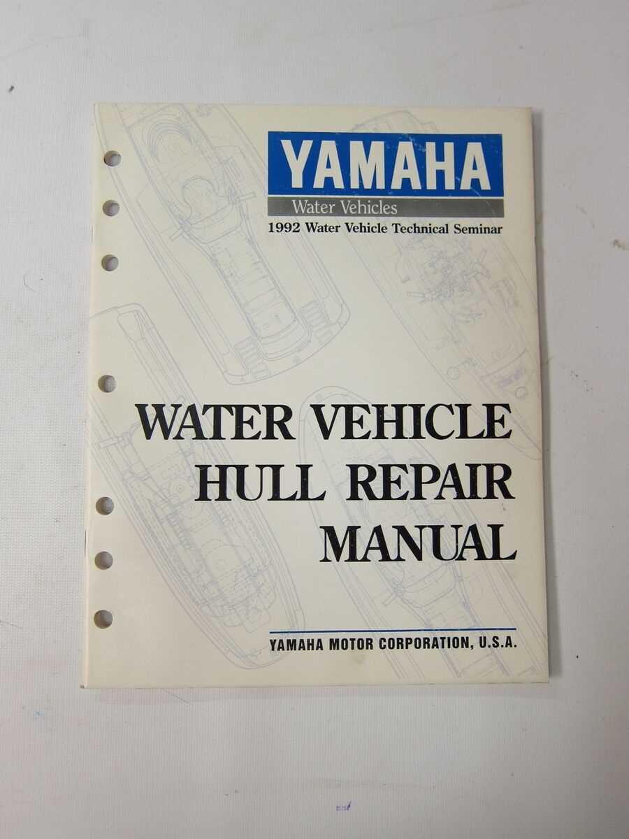 yamaha hull repair manual