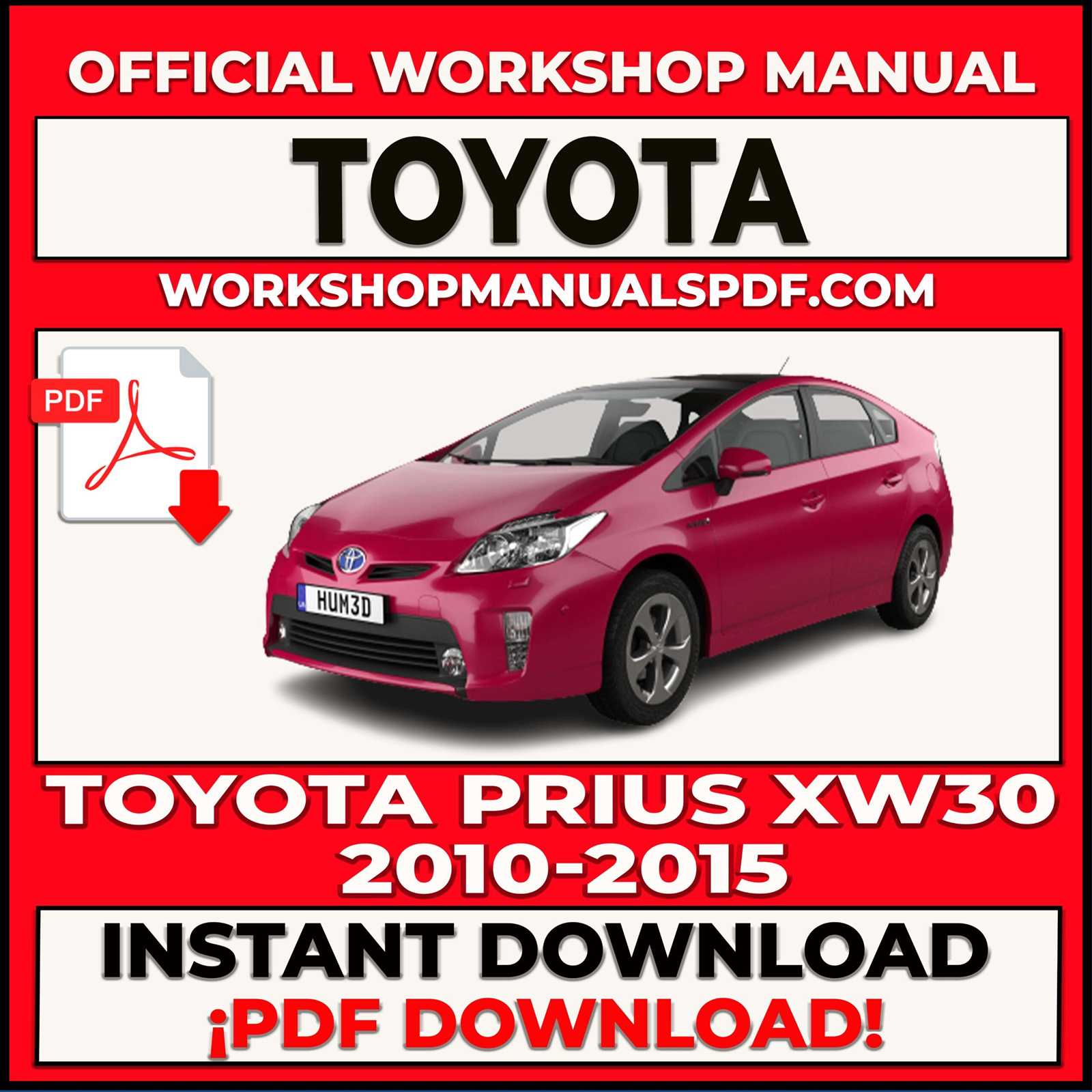 toyota prius 2010 service repair manual