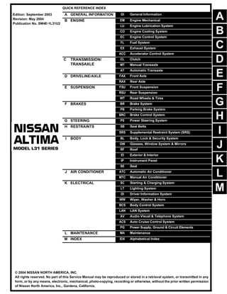 2004 nissan altima repair manual