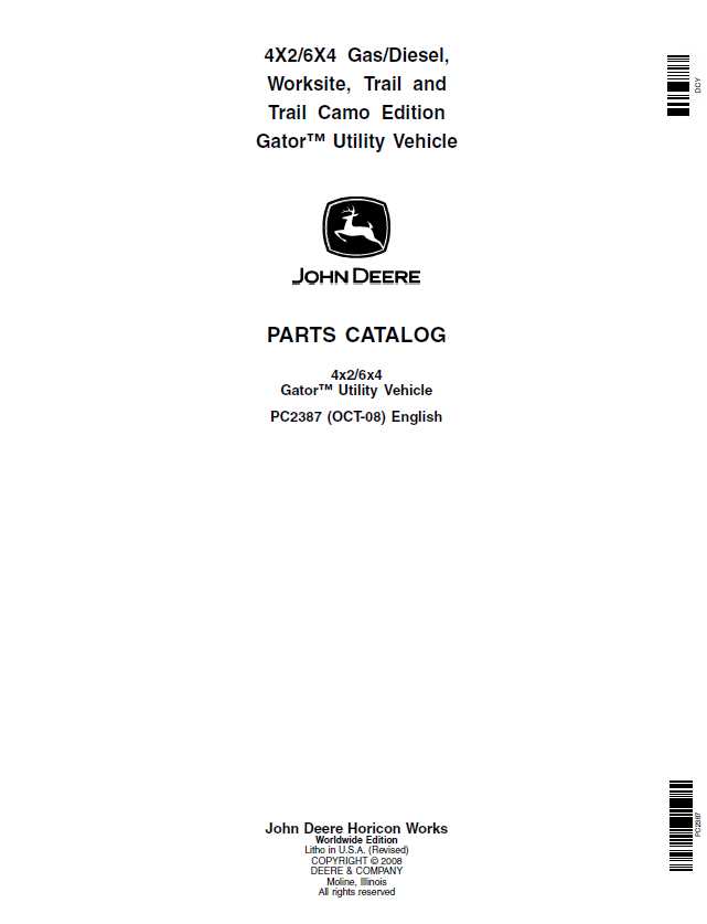 john deere gator 6x4 repair manual